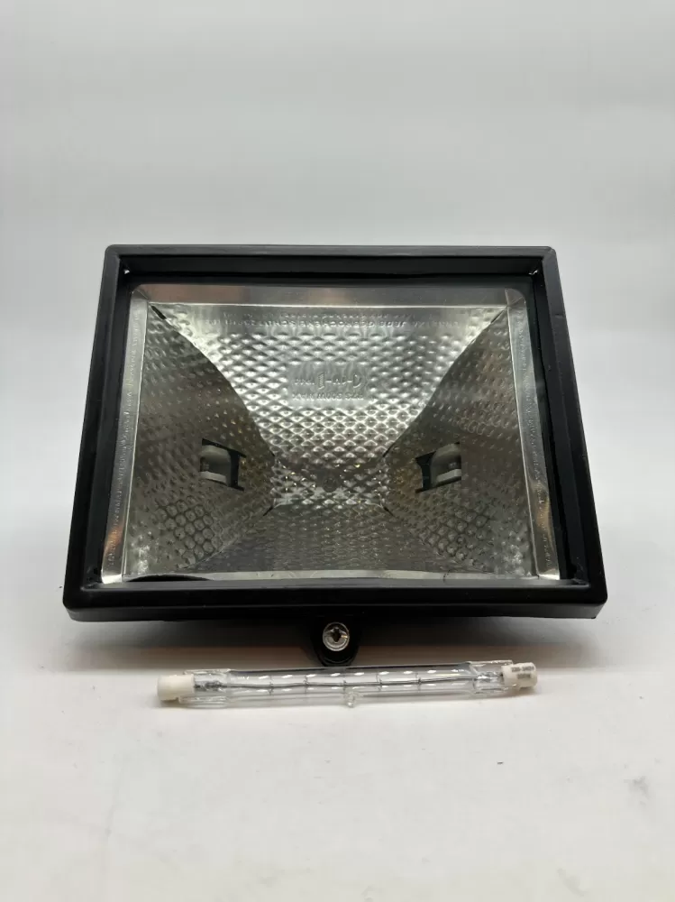 JLUX JW1003 SQUARE HALOGEN FLOODLIGHT FITTING WITH TUBE [300W/500W]