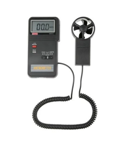  123-2202 - RS PRO AVM-01 Vane Anemometer, 45m/s Max, Measures Air Velocity