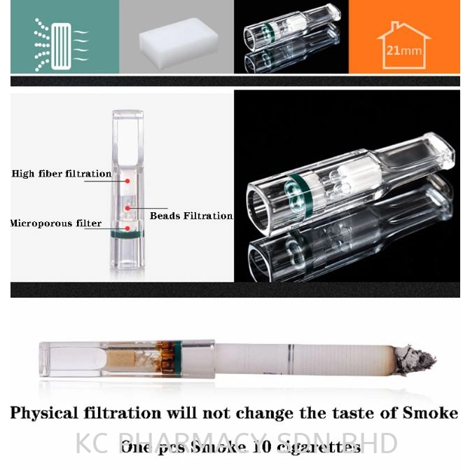 Ezy-2-Quit Cigafil Cigarette Filter 10's 