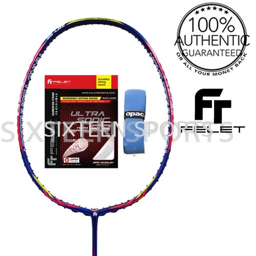 Felet TJ Power Control Badminton Racket ( C/W Felet String & Grip)