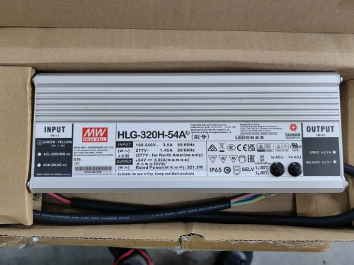 MEAN WELL POWER SUPPLY HLG-320H-54A & HLG-320H-36A 