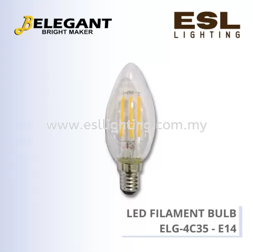 BELEGANT LED FILAMENT BULB E27 4W - ELG-4C35