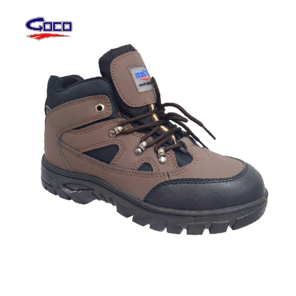 MEN MID CUT LACE-ON SAFETY SHOES (GC QS77-BN) (LM.L) Goco (Safety Shoes) Safety Shoes Malaysia, Perak, Ipoh Supplier, Wholesaler, Retailer, Supplies | SYARIKAT PERNIAGAAN SOOI SENG SDN BHD