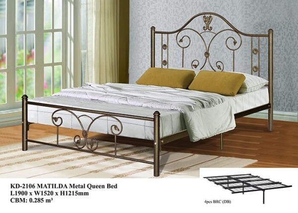 DF-KD2106 MATILDA METAL QUEEN Bed Kedah, Malaysia, Sungai Petani Supplier, Suppliers, Supply, Supplies | MM 99 FURNITURE