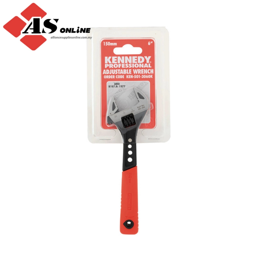 KENNEDY Adjustable Spanner, Steel, 6in./150mm Length, 25mm Jaw Capacity / Model: KEN5013060K