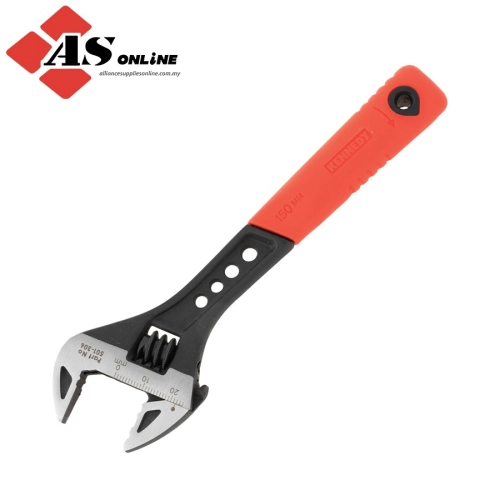 KENNEDY Adjustable Spanner, Steel, 8in./200mm Length, 28mm Jaw Capacity / Model: KEN5013080K