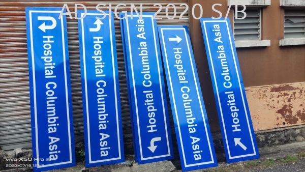  Stand Pole Signboard Road Signboard Puchong, Seri Kembangan, Selangor, Kuala Lumpur (KL), Malaysia. Manufacturer, Supplier, Provider, One Stop | AD Sign 2020 Sdn Bhd