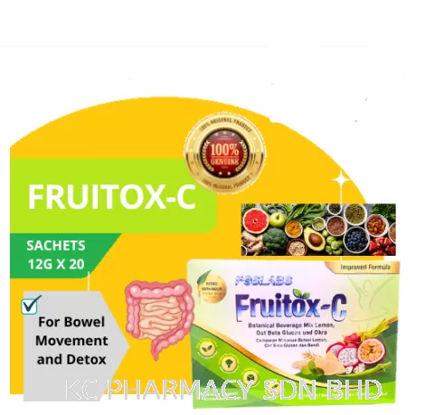 (NEW PRODUCT) Foslabs Fruitox-C 12gx20 Sachets (EXP:24/03/2026) (FIBER)