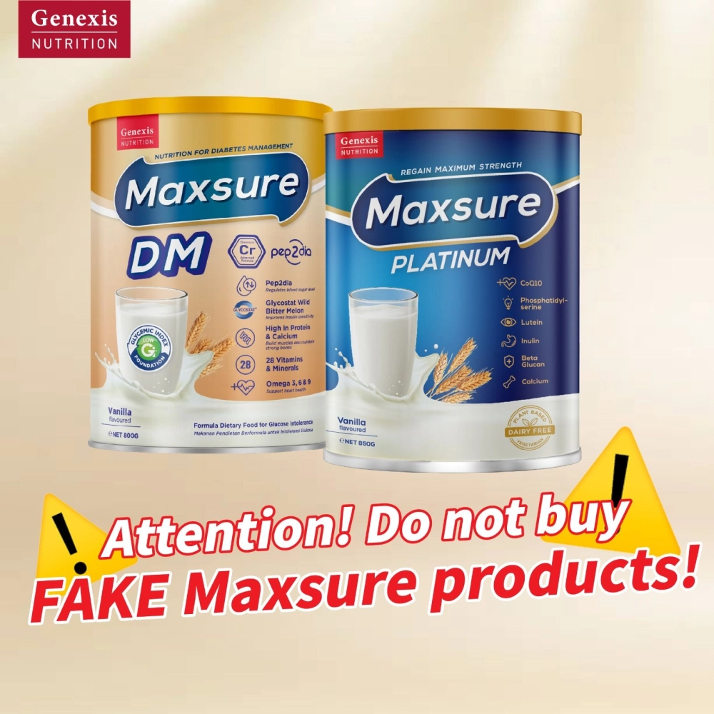 Beware of Maxsure DM and Maxsure Platinum 400g Fake Products on Shopee and Lazada ❗❗