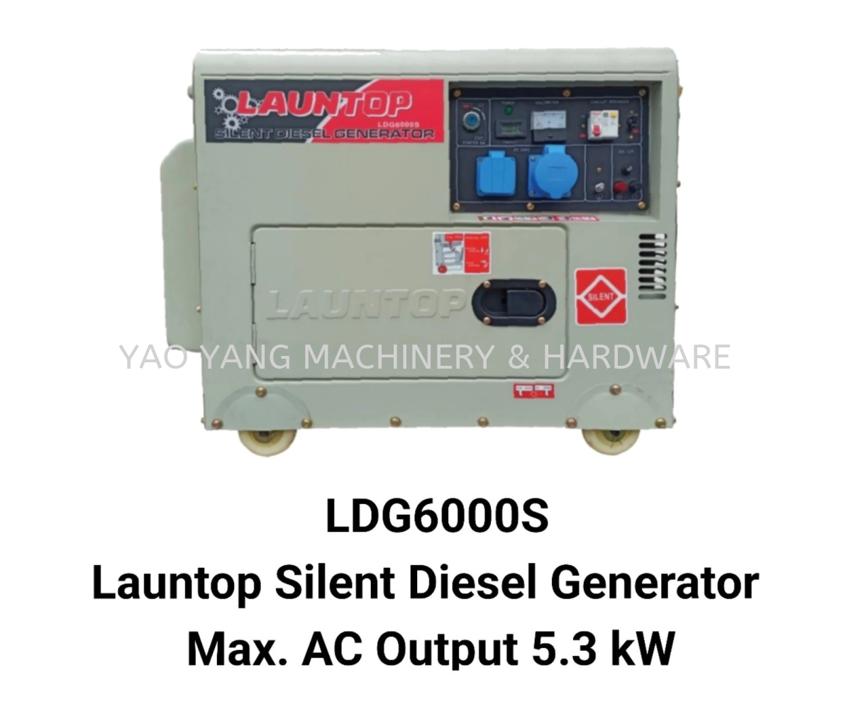 LDG6000S Launtop Diesel Generator Max. AC Output 5.3 kW