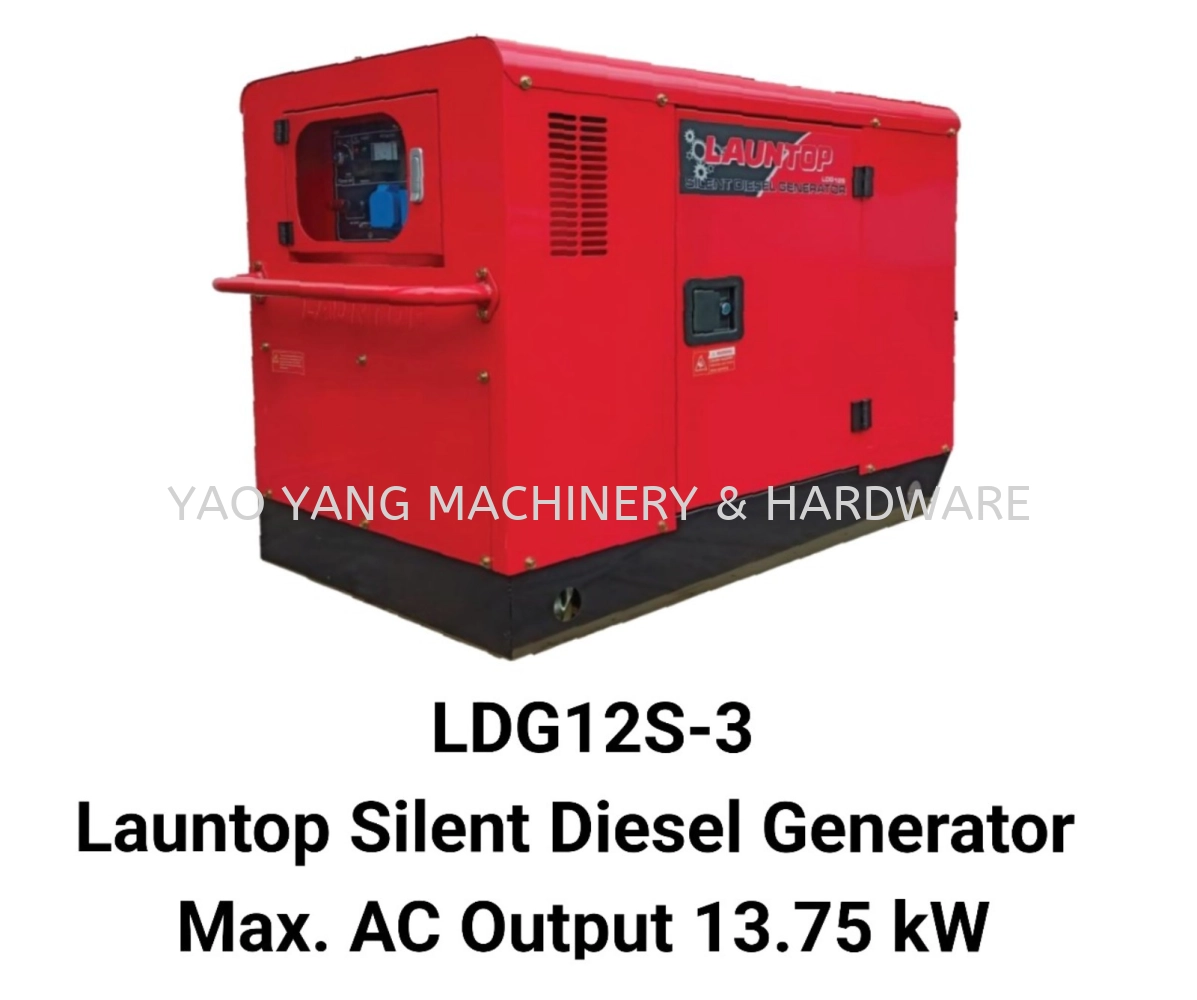 LDG12S-3 Launtop Silent Diesel Generator Max. AC Output 13.75 kW