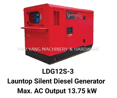 LDG12S-3 Launtop Silent Diesel Generator Max. AC Output 13.75 kW