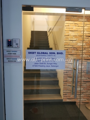 SKBT Global Icon City Petaling jaya- Glass Sticker