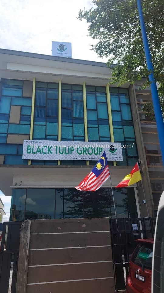 BLACK TULIP GROUP METAL G.I SIGNAGE AT MENGLEMBU BATU GAJAH PERAK MALAYSIA