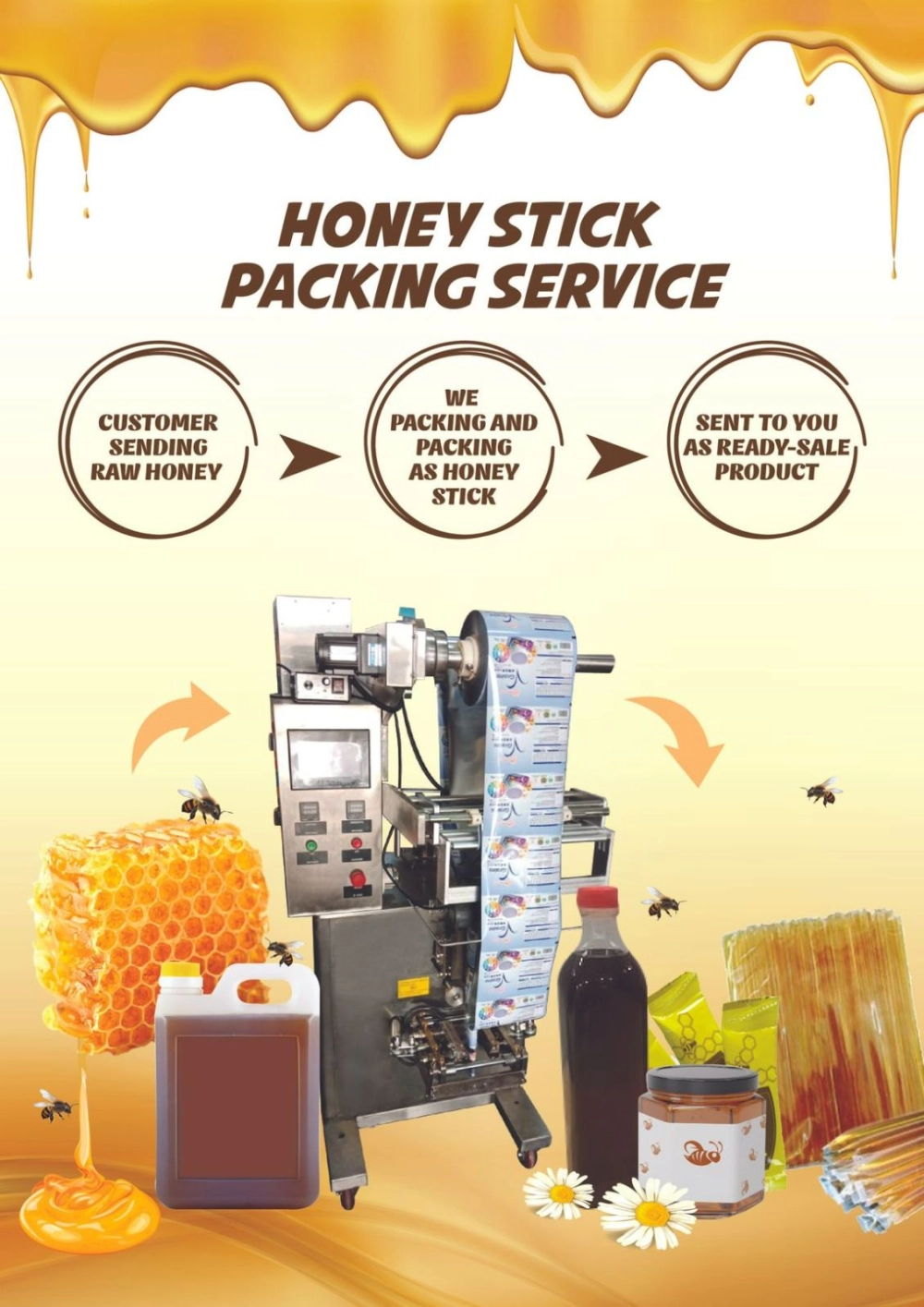 Honey Stick Packing Service