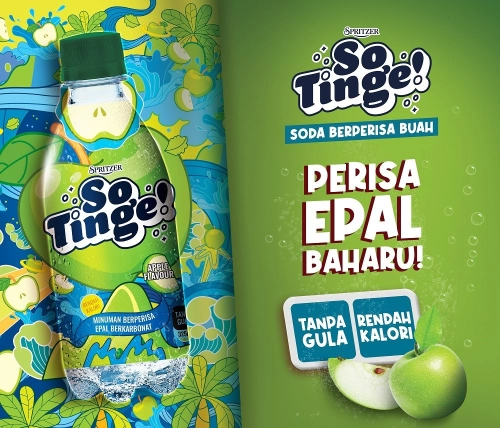 Spritzer So Tinge Apple Flavour 325ml