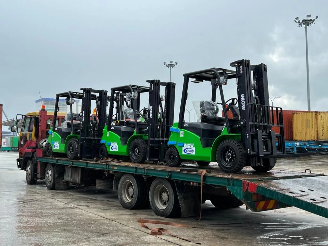 ICE251, iMOW 2.5 Ton forklift delivery to Enyap Sabun
