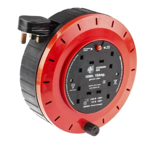 Buy Masterplug 4 Socket 10m Cable Reel, Extension leads and cable reels
