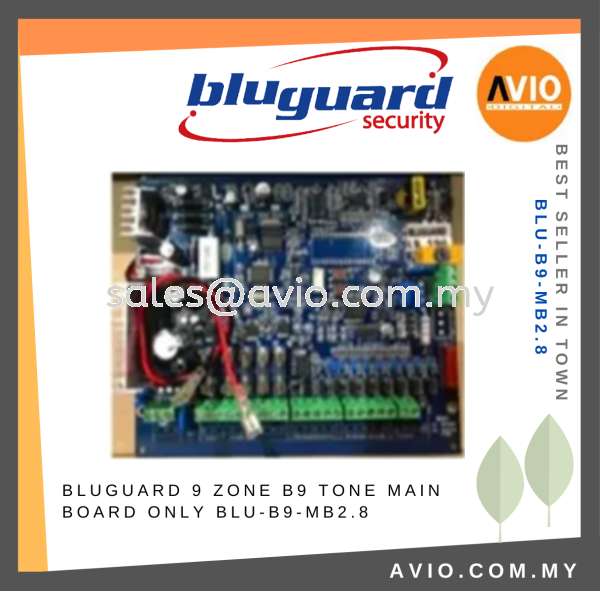 Bluguard 9 ZONE B9 Security Burglar Wired Tone Alarm Main Panel Board 8+1 Zone Blue Color BLU-B9-MB2.8 Wired Alarm BLUGUARD Johor Bahru (JB), Kempas, Johor Jaya Supplier, Suppliers, Supply, Supplies | Avio Digital