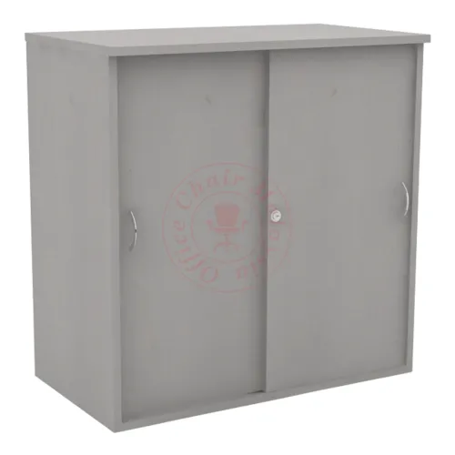 Full Grey Sliding Door Cabinet / Low Cabinet / Filling Cabinet / Office Furniture / Kabinet Pintu Gelangsar / Fail Kabinet Rendah