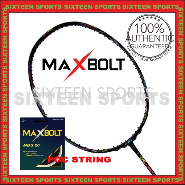 Maxbolt Gallant Tour Badminton Racket (C/W Maxbolt MBS20 String)