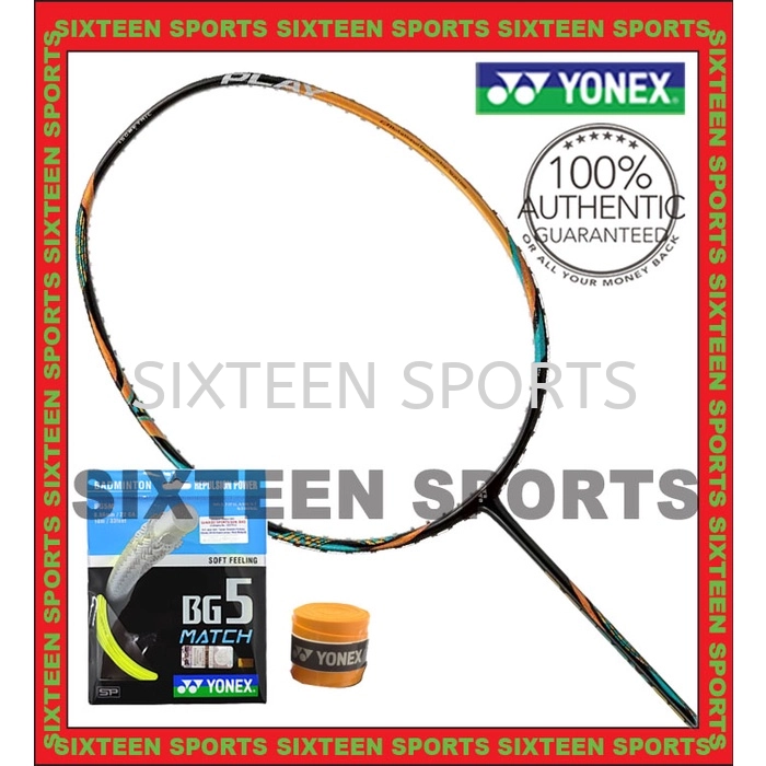 Yonex Astrox 88D Play Badminton Racket (C/W Yonex BG5 Match String & Ac109 Overgrip)