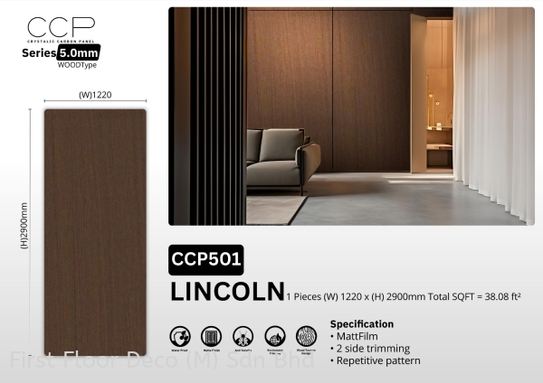 CRYSTALIC CARBON PANEL 5mm - FLUTED WALL PANEL - CCP501 LINCOLN - AFTER INSTALLATION Fluted Wall Panel 5mm Crystallic Carbon Panel Fluted Wall Panel Penang, Malaysia Supplier, Installation, Supply, Supplies | FIRST FLOOR DECO (M) SDN BHD