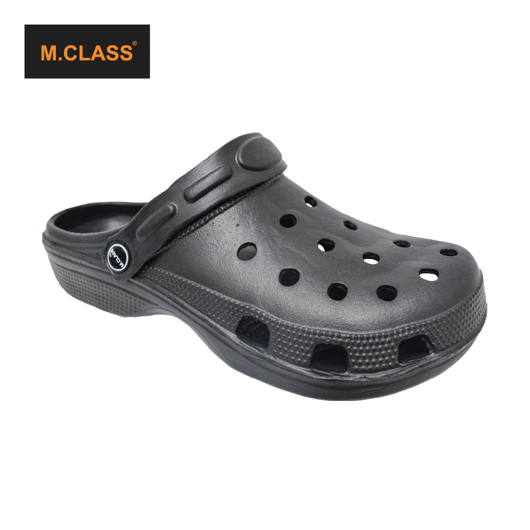 MEN SLIP ON CLOG SANDALS C JHC 1331M BK T.T Men Slippers PVC