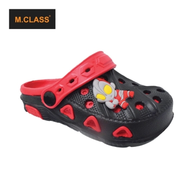 KIDS SLIP ON CLOG SANDALS (C HP 4191-4K-BK/R) (L.X)