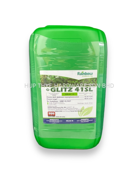 GLITZ 41SL HERBICIDES AGROCHEMICALS Melaka, Malaysia, Batu Berendam, Krubong, Peringgit Supplier, Wholesaler, Supply, Supplies | HUP THYE HARDWARE SDN BHD