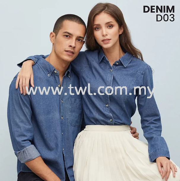 D03 - Denim Long Sleeve (Women) - 100% Cotton