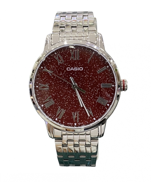 Casio Dial Red Silver Stainless Steel Band Unisex Watch MTP-TW100D-4A CASIO Selangor, Malaysia, Kuala Lumpur (KL), Shah Alam Supplier, Suppliers, Supply, Supplies | CLOCK FAMILY ENTERPRISE