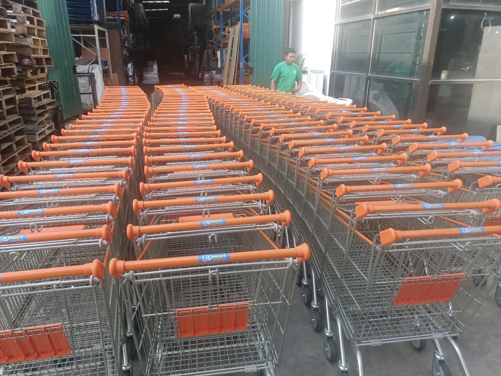 Shopping Trolley with Company Logo