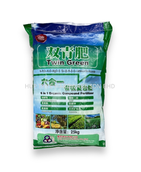 TWIN GREEN 6 in 1 Organic  ORGANIC FERTILIZERS FERTILIZERS Melaka, Malaysia, Batu Berendam, Krubong, Peringgit Supplier, Wholesaler, Supply, Supplies | HUP THYE HARDWARE SDN BHD