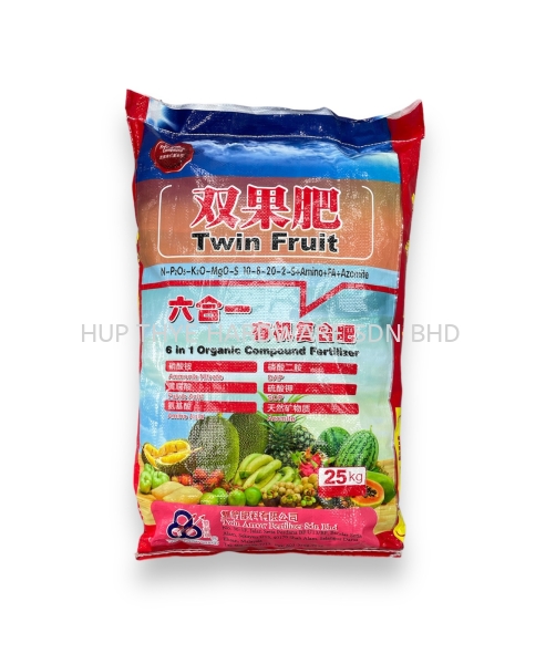 TWIN FRUIT 6 in 1 ORGANIC ORGANIC FERTILIZERS FERTILIZERS Melaka, Malaysia, Batu Berendam, Krubong, Peringgit Supplier, Wholesaler, Supply, Supplies | HUP THYE HARDWARE SDN BHD