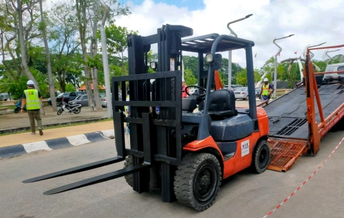 Toyota Diesel Forklift at ST Microeletronics Muar- New, Recond,Reconditioned, Used Forklift Rental Melaka Malaysia