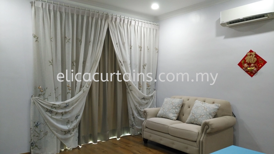 Floral Sheer Curtain, Embroidered Sheer, Family Hall, Master Bedroom Design, Decorating Ideas In Home.