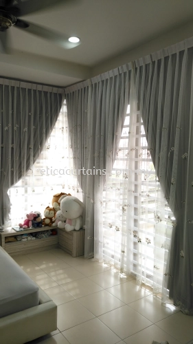 Floral Sheer Curtain, Embroidered Sheer, Family Hall, Master Bedroom Design, Decorating Ideas In Home.