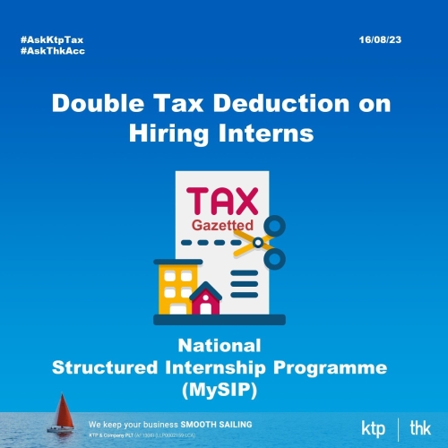 Double Tax Deduction on Hiring Interns