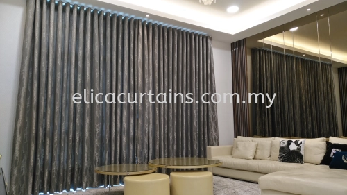 Premium Curtain, Luxury Lifestyle Living, S-fold Curtain, Morden Concept Home Design, Decorative Home.