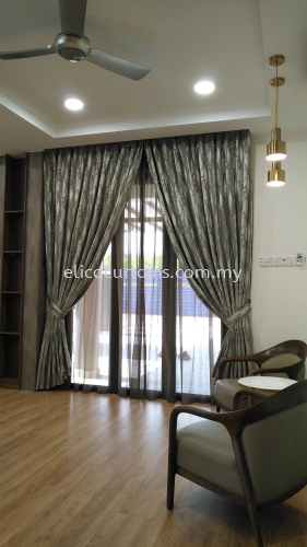 Premium Curtain, Luxury Lifestyle Living, S-fold Curtain, Morden Concept Home Design, Decorative Home.