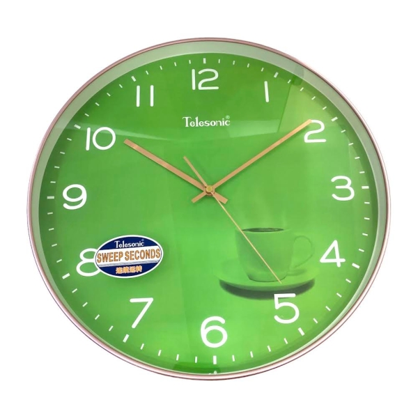 Telesonic Green Dial Plastic Case Quartz Movement Wall Clock Q0736 TELESONIC Wall Clocks Selangor, Malaysia, Kuala Lumpur (KL), Shah Alam Supplier, Suppliers, Supply, Supplies | CLOCK FAMILY ENTERPRISE