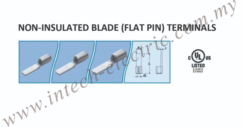 Non-Insulated Blade (FLAT PIN) Terminals Johor Bahru (JB), Malaysia ...