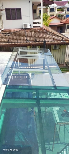 Outdoor Glass Canopy Installation Service at Klang | Banting | Jenjarom | Subang