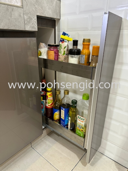 Solidply Mix 4G Glass Door Kitchen Cabinet  #Permai  #Seremban Kitchen Seremban, Negeri Sembilan (NS), Malaysia Renovation, Service, Interior Design, Supplier, Supply | Poh Seng Furniture & Interior Design