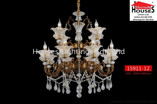 HANGING 15911-12 Classic Chandelier Indoor Pendant Light  Pendant Light Selangor, Malaysia, Kuala Lumpur (KL), Puchong Supplier, Suppliers, Supply, Supplies | Houses Lightings Sdn Bhd