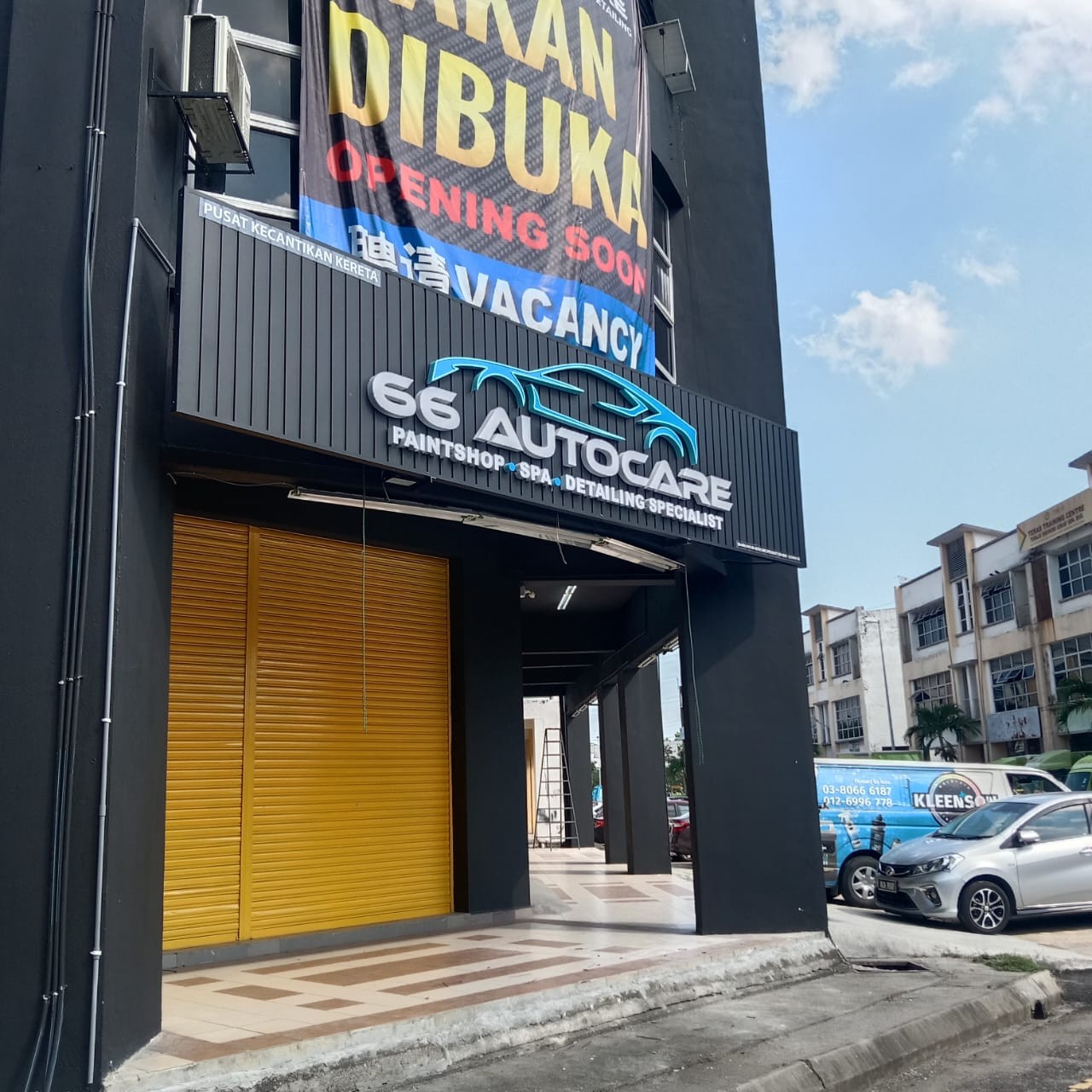 66 AUTOCARE ALUMINIUM PANEL 3D BOX UP FRONTLIT- BACKLIT LETTERING SIGNAGE AT GEORGETOWN PENANG