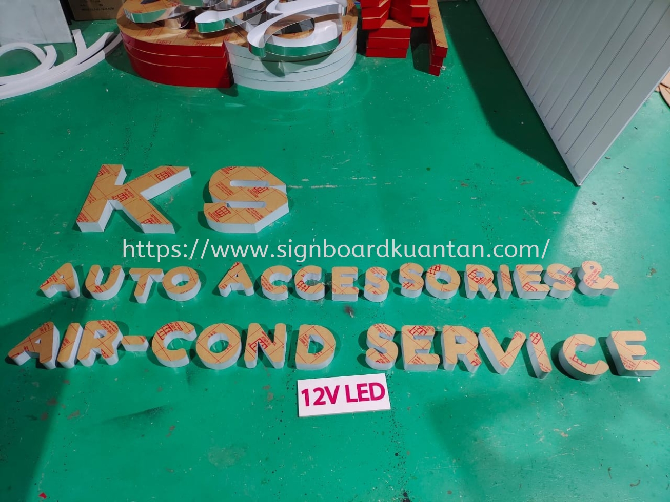 KS AUTO ACCESSORIES & AIR-CORD SERVICE 3D BOX UP LETTERING AT GOPENG KAMPAR PERAK MALAYSIA