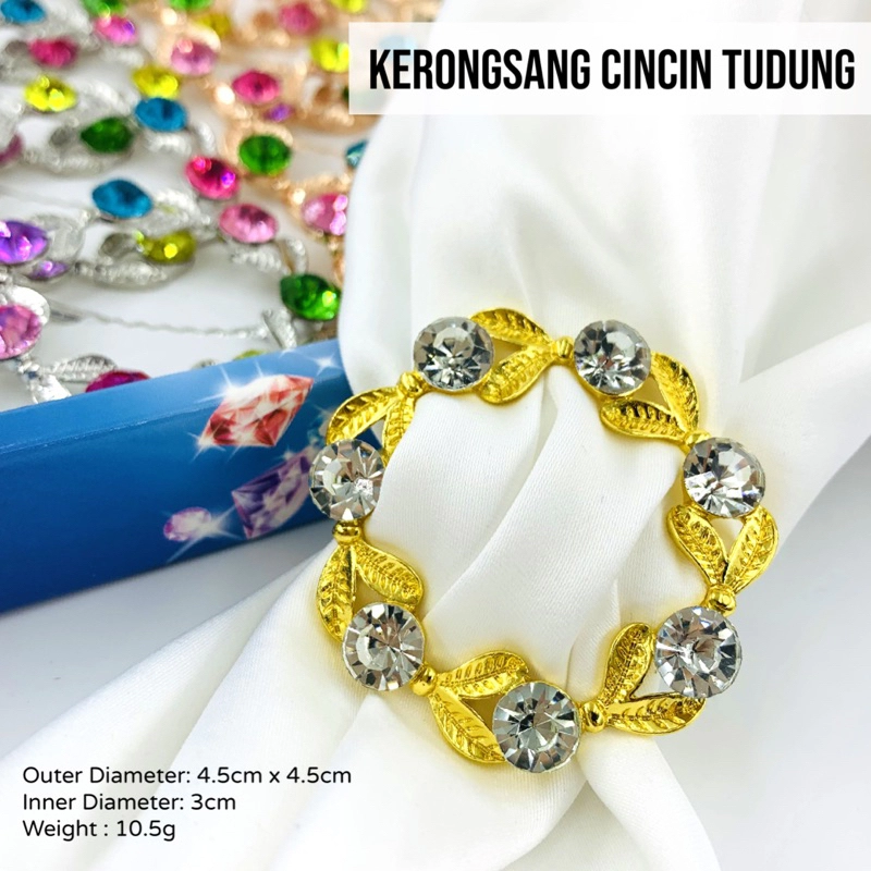 Elegant Brooch Korea Cincin Tudung Bawal Ring Tudung Scarf Buckle