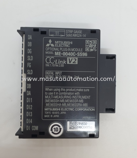 ME-0040C-SS96 CC Link Communication Module I/O Modules PLC & I/O Modules Selangor, Malaysia, Kuala Lumpur (KL), Puchong Supplier, Suppliers, Supply, Supplies | Masuta Automation Sdn Bhd